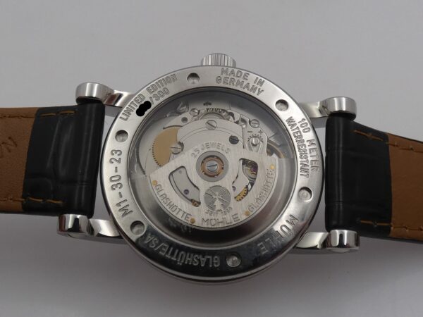 Mühle Glashütte Teutonia II Medium NEW BOX&PAPERS Acciaio Automatico Edizione Limitata Mai Indossato