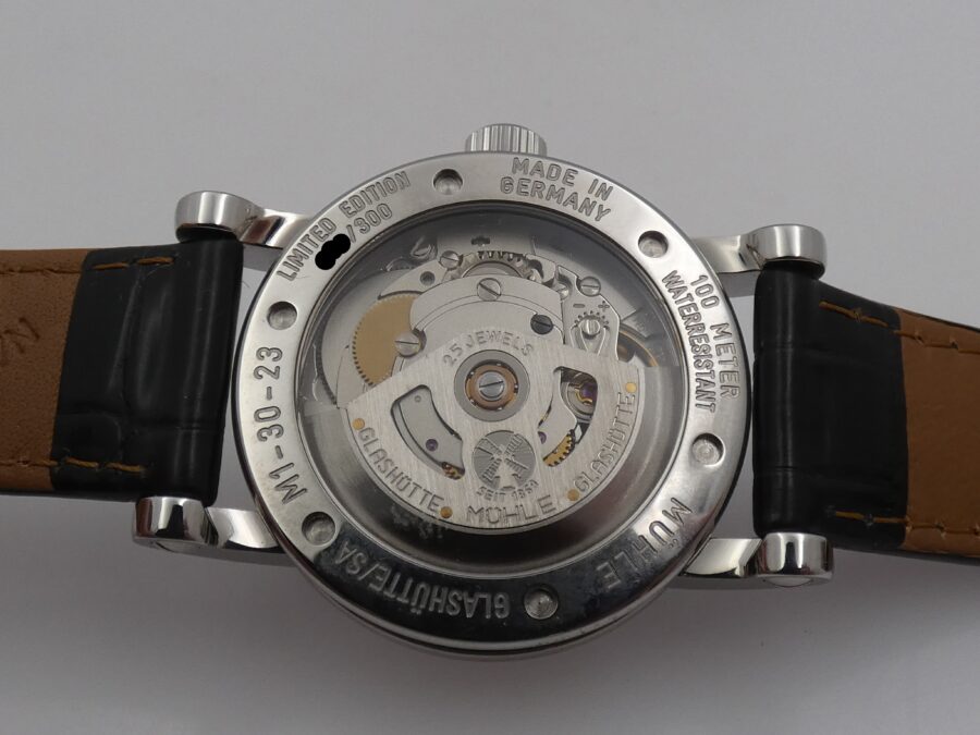 Mühle Glashütte Teutonia II Medium NEW BOX&PAPERS Acciaio Automatico Edizione Limitata Mai Indossato - immagine 18