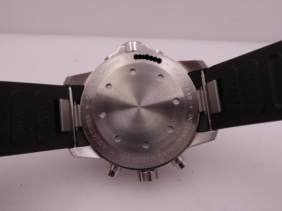 Cronografo IWC Aquatimer Day-Date 45mm IW3768 With PAPERS Acciaio 2016 LIKE NEW Automatico Acciaio - immagine 17