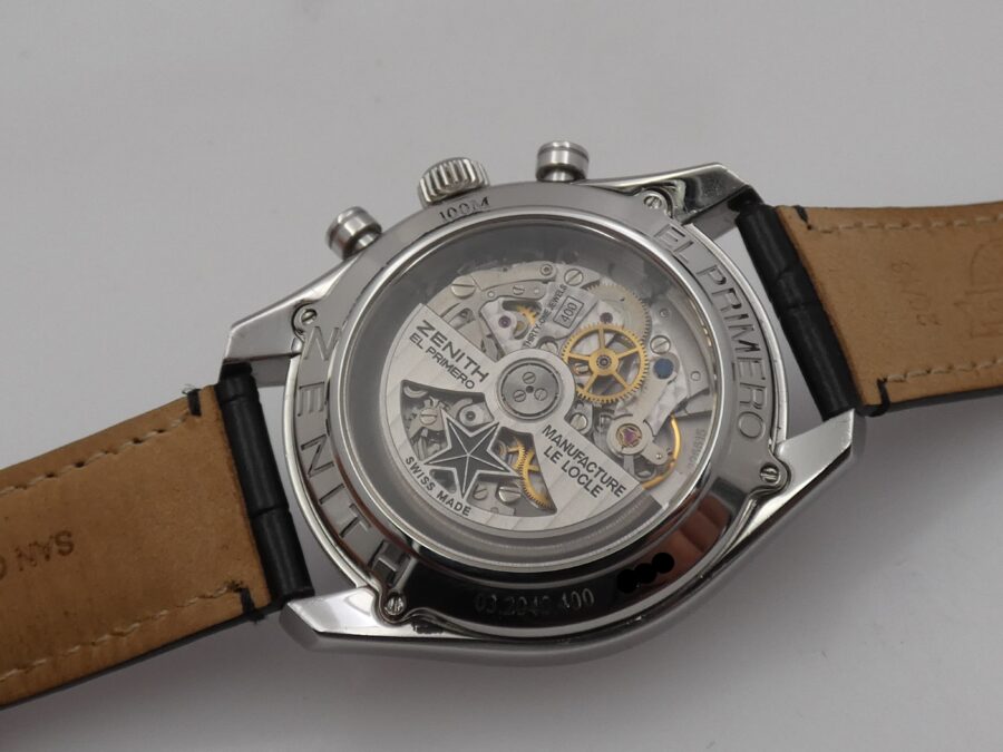 Zenith El Primero Chronomaster 36'000 Vph Chrono WITH BOX Automatic Anno 2015 Acciaio 03.2040.400 - immagine 18