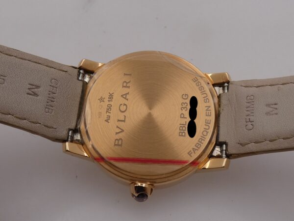 Bulgari Bulgari N.O. S. Oro Rosa 18Kt M.O.P. & DIAMOND Dial Automatic BOX&PAPERS New Old Stock BBLP33G WOMEN WATCH For Ladies