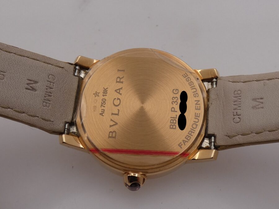 Bulgari Bulgari N.O. S. Oro Rosa 18Kt M.O.P. & DIAMOND Dial Automatic BOX&PAPERS New Old Stock BBLP33G WOMEN WATCH For Ladies - immagine 18