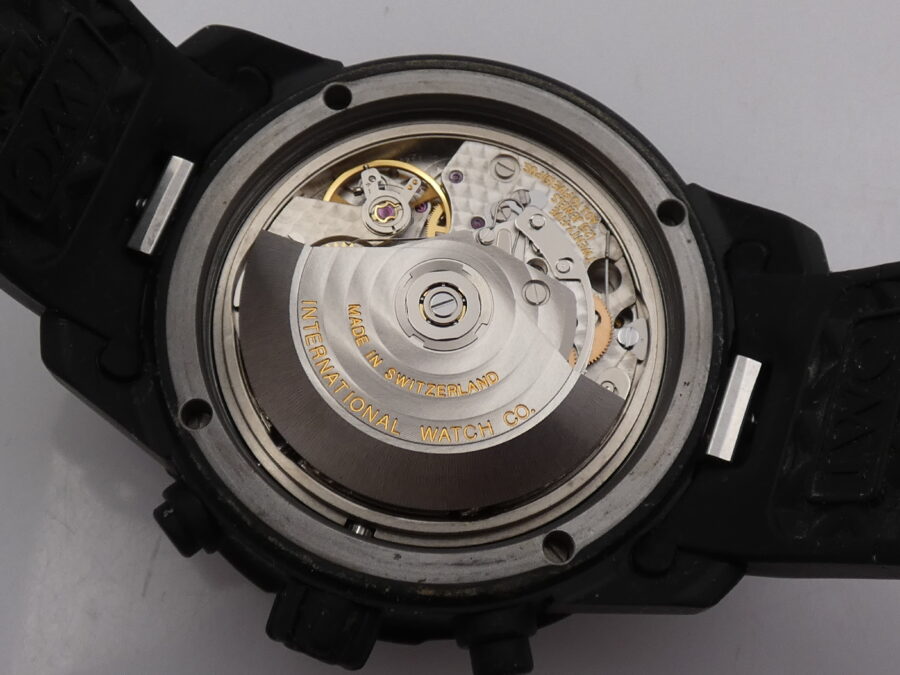Cronografo IWC Aquatimer Galapagos Island 44mm 3767 Black PVD Automatico Day-Date v Tributo alla Fondazione Charles Darwin - immagine 17