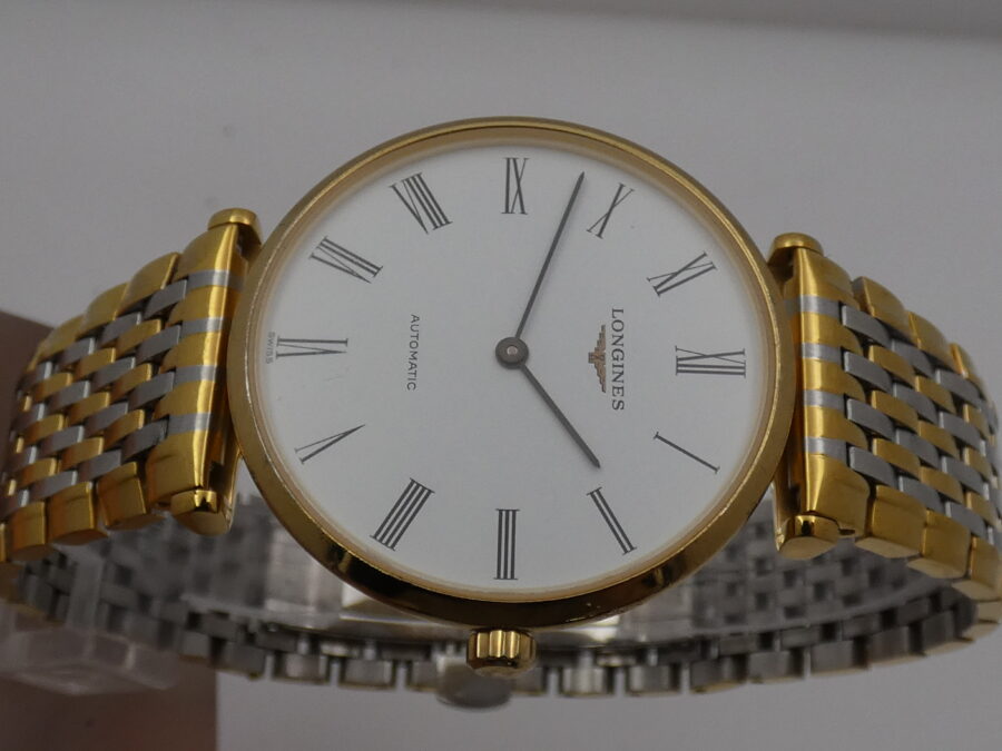 Longines La Grande Classique 18Kt G.F. Automatico Frederic Piguet BOX&PAPERS Anno 2010 Braccialato L4.708.2 - immagine 3