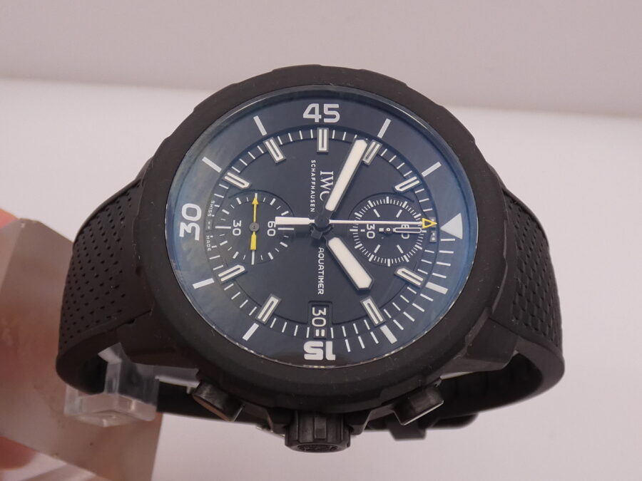 Cronografo IWC Aquatimer Galapagos Islands 45mm WITH PAPERS Anno 2016 TOP CONDITION Automatico Flyback Tributo alla Fondazione Charles Darwin  IW379502 - immagine 4