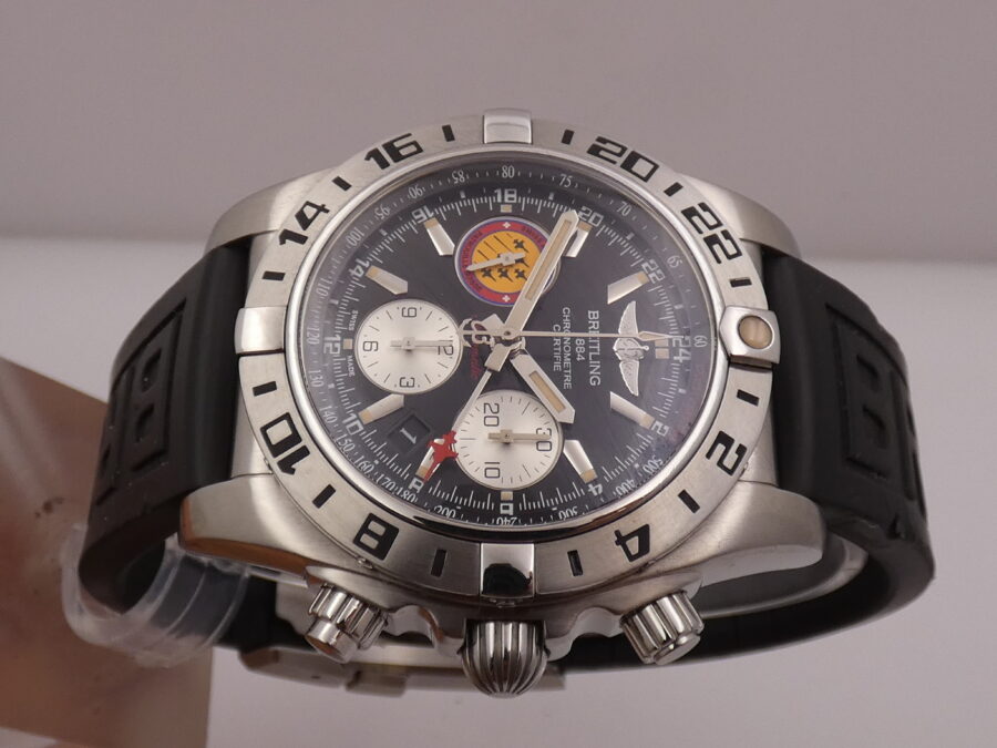 Breitling Chronomat 44 GMT Patrouille Suisse AB0420 WITH PAPERS Anno 2018 TOP CONDITION Edizione Limitata 1000pc - immagine 4