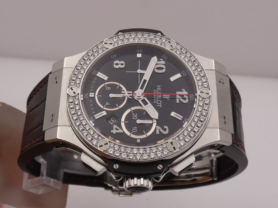 Cronografo Hublot Big Bang 44 mm DIAMOND BEZEL Automatico Acciaio Ref. 301.SX.130.RX.114 - immagine 4