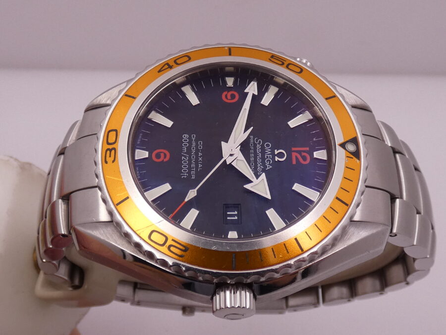 Omega Seamaster Planet Ocean 45,5mm Co-Axial Chronometer 2208.50.00 Automatic Date Acciaio - immagine 4