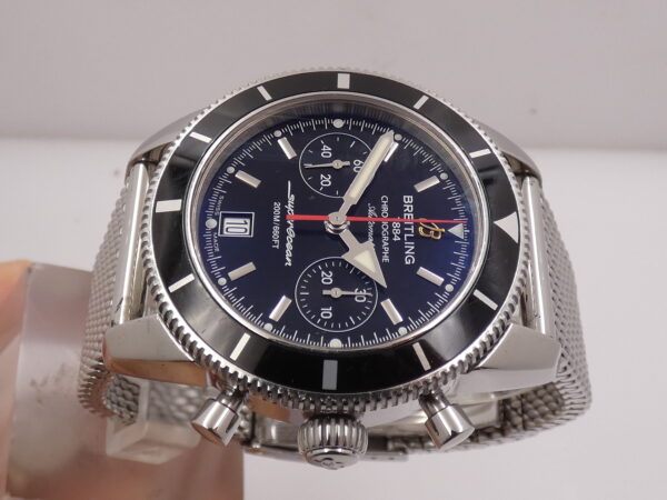 Cronografo Breitling Superocean Heritage 44mm A23370 Anno 2013 FULL SET Automatico Bracciale Mesh