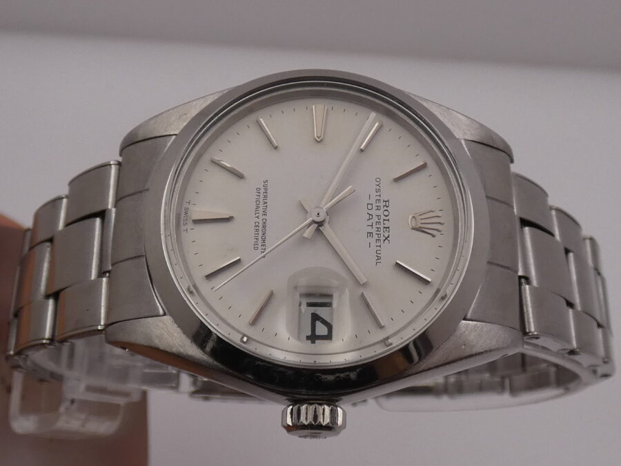 Rolex Oyster Perpetual Date 1500 Anno 1969 Automatico Acciaio Bracciale Rivettato