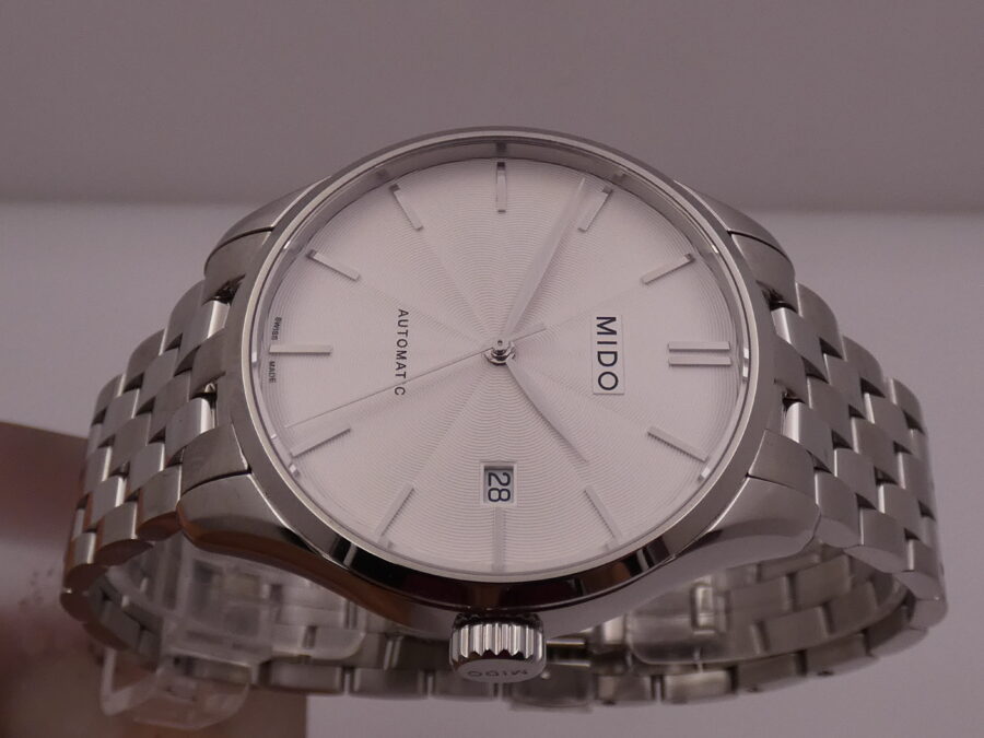 Mido Belluna II 40mm Automatic BOX&PAPERS Maggio 2025 Like New Bracciale Acciaio - immagine 4