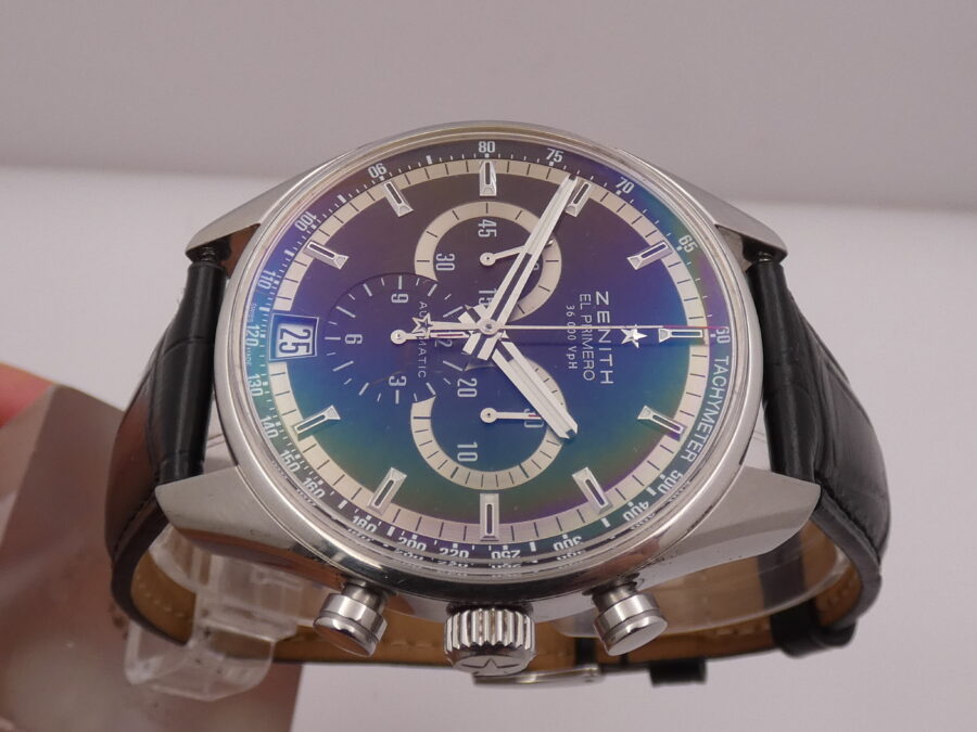 Zenith El Primero Chronomaster 36'000 Vph Chrono WITH BOX Automatic Anno 2015 Acciaio 03.2040.400 - immagine 4