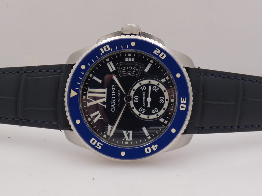 Cartier Calibre de Cartier Diver 3729 Deep Blue Dial Lunetta in Ceramica Automatico Acciaio - immagine 5
