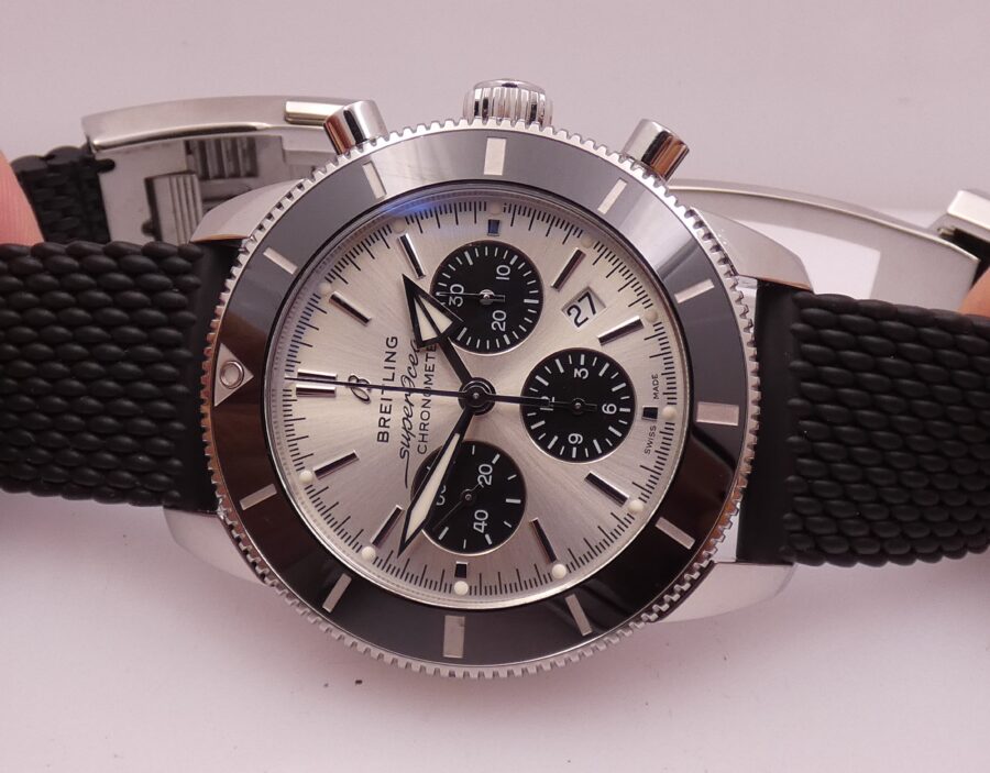 Breitling Superocean Heritage B01 AB0162 44mm BOX&PAPERS TOP CONDITION Automatico Acciaio Edizione Speciale - immagine 4