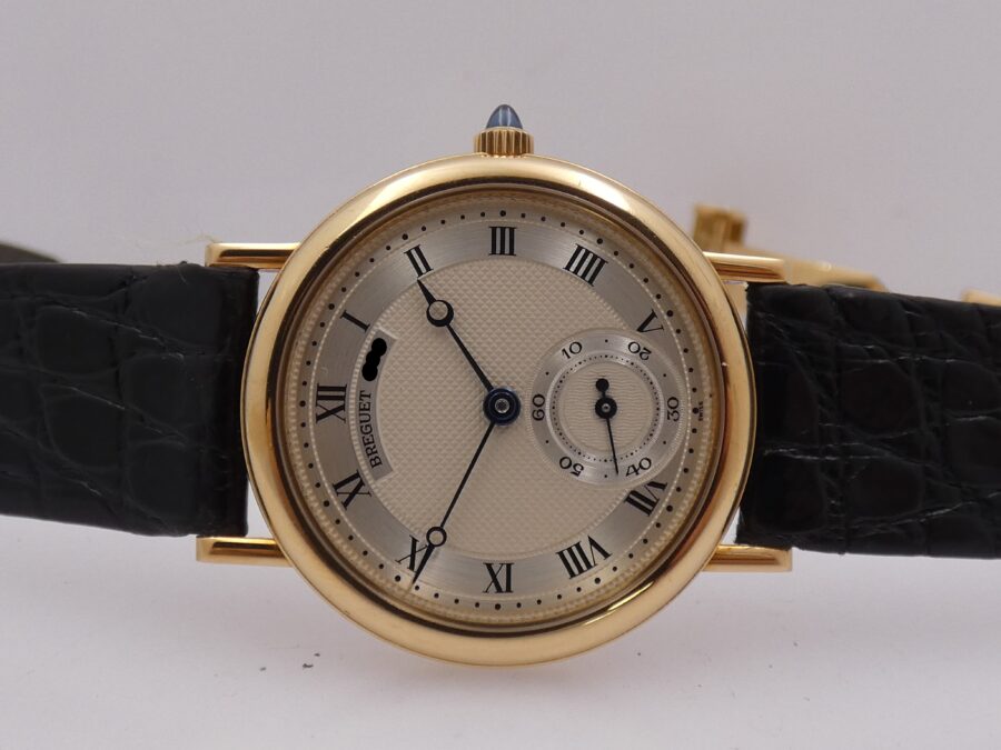 Breguet Classique 3290 Oro Massiccio 18Kt TOP CONDITION Honey Comb Dial Anni 90's Carica Manuale - immagine 5