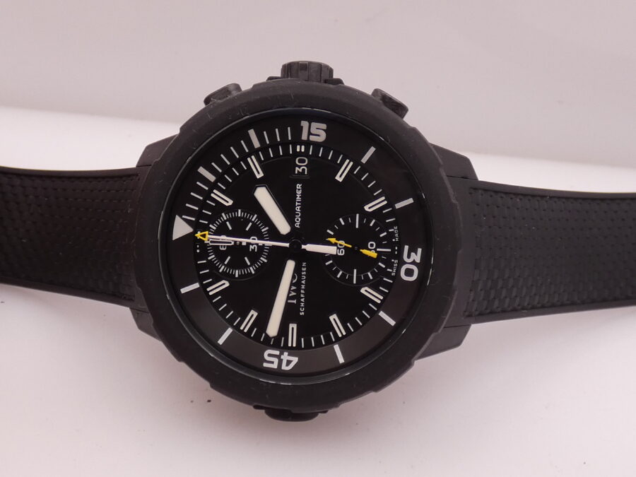 Cronografo IWC Aquatimer Galapagos Islands 45mm WITH PAPERS Anno 2016 TOP CONDITION Automatico Flyback Tributo alla Fondazione Charles Darwin  IW379502 - immagine 5