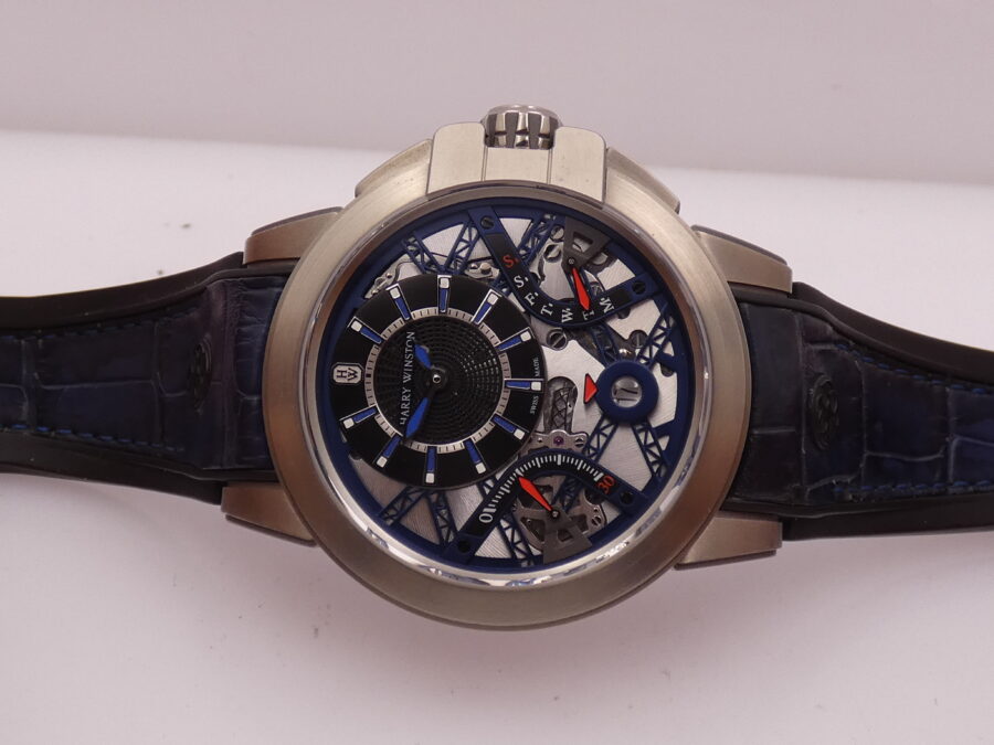Harry Winston Project Z10 Ocean Biretrograde Zalium LIKE NEW With PAPERS & TAG PRICE Anno 2017 Automatico Limited Edition 300pz Ref. OCEABI42ZZ001 - immagine 4