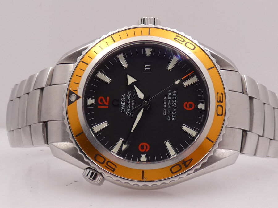 Omega Seamaster Planet Ocean 45,5mm Co-Axial Chronometer 2208.50.00 Automatic Date Acciaio - immagine 5