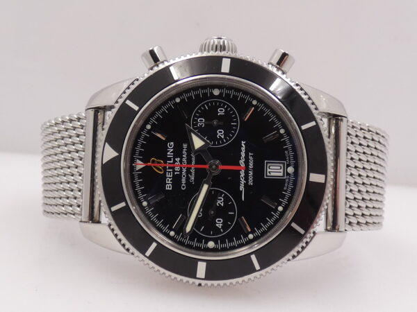 Cronografo Breitling Superocean Heritage 44mm A23370 Anno 2013 FULL SET Automatico Bracciale Mesh