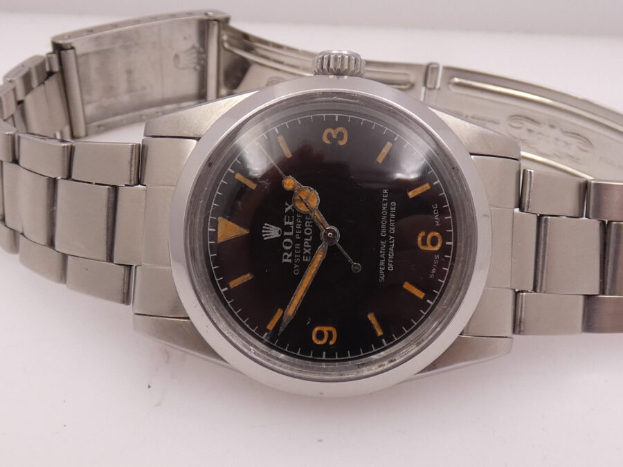 Rolex Explorer 1016 Tropical Dial ANNO 1968 Automatico Cronometro Acciaio Braccialato - immagine 4