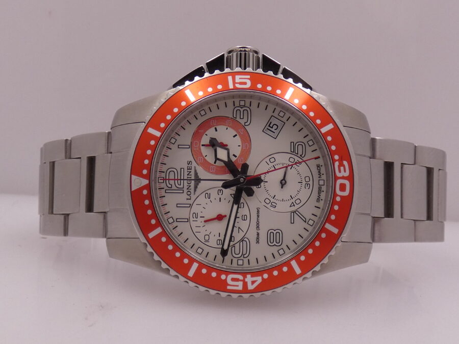 Longines HydroConquest Chronograph N.O.S. BOX&PAPERS New Old Stock L3.690.4  Braccialato - immagine 5