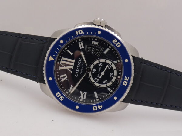 Cartier Calibre de Cartier Diver 3729 Deep Blue Dial Lunetta in Ceramica Automatico Acciaio