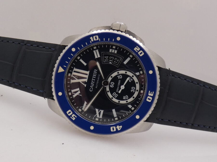 Cartier Calibre de Cartier Diver 3729 Deep Blue Dial Lunetta in Ceramica Automatico Acciaio - immagine 6