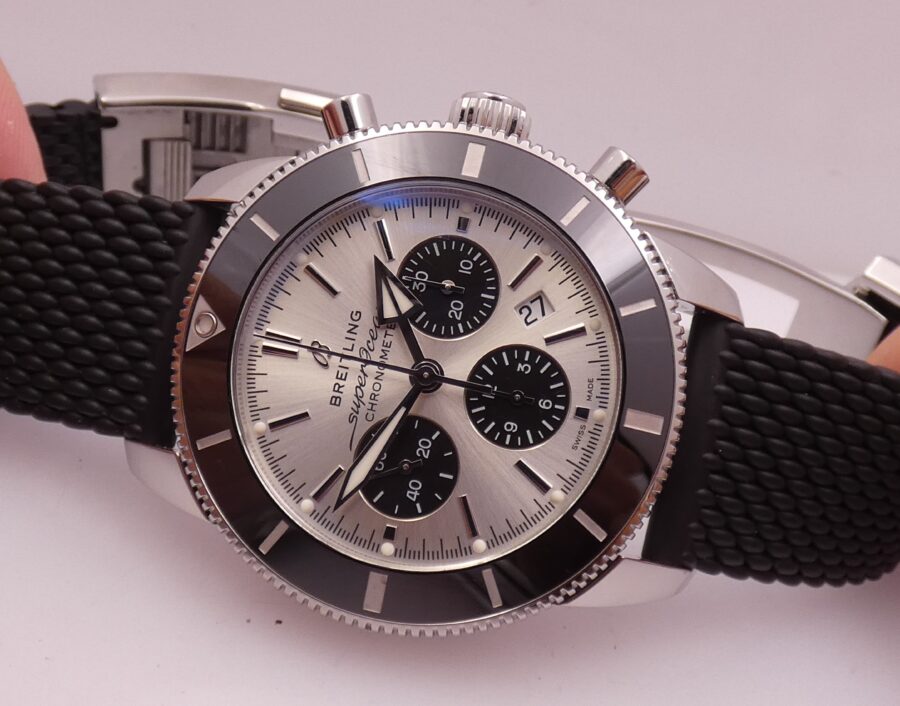 Breitling Superocean Heritage B01 AB0162 44mm BOX&PAPERS TOP CONDITION Automatico Acciaio Edizione Speciale - immagine 5