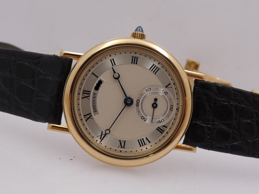 Breguet Classique 3290 Oro Massiccio 18Kt TOP CONDITION Honey Comb Dial Anni 90's Carica Manuale - immagine 6