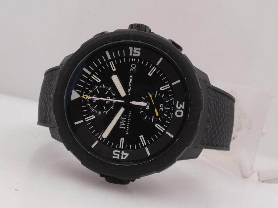 Cronografo IWC Aquatimer Galapagos Islands 45mm WITH PAPERS Anno 2016 TOP CONDITION Automatico Flyback Tributo alla Fondazione Charles Darwin  IW379502 - immagine 6