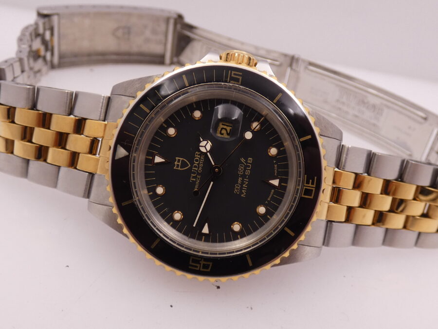 Tudor Mini-Sub 73091 By Rolex GILT DIAL 18Kt Oro &Acciaio Acciaio 1989 Automatico - immagine 5