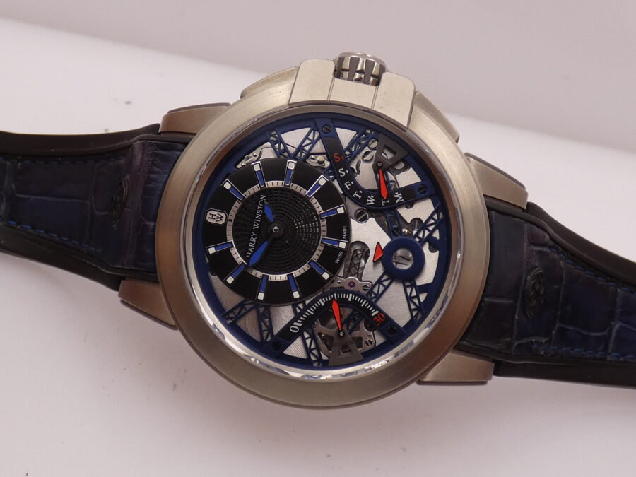 Harry Winston Project Z10 Ocean Biretrograde Zalium LIKE NEW With PAPERS & TAG PRICE Anno 2017 Automatico Limited Edition 300pz Ref. OCEABI42ZZ001 - immagine 5