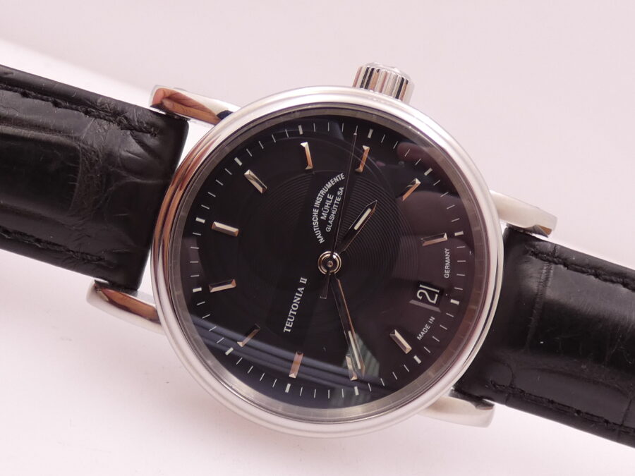 Mühle Glashütte Teutonia II Medium NEW BOX&PAPERS Acciaio Automatico Edizione Limitata Mai Indossato - immagine 6
