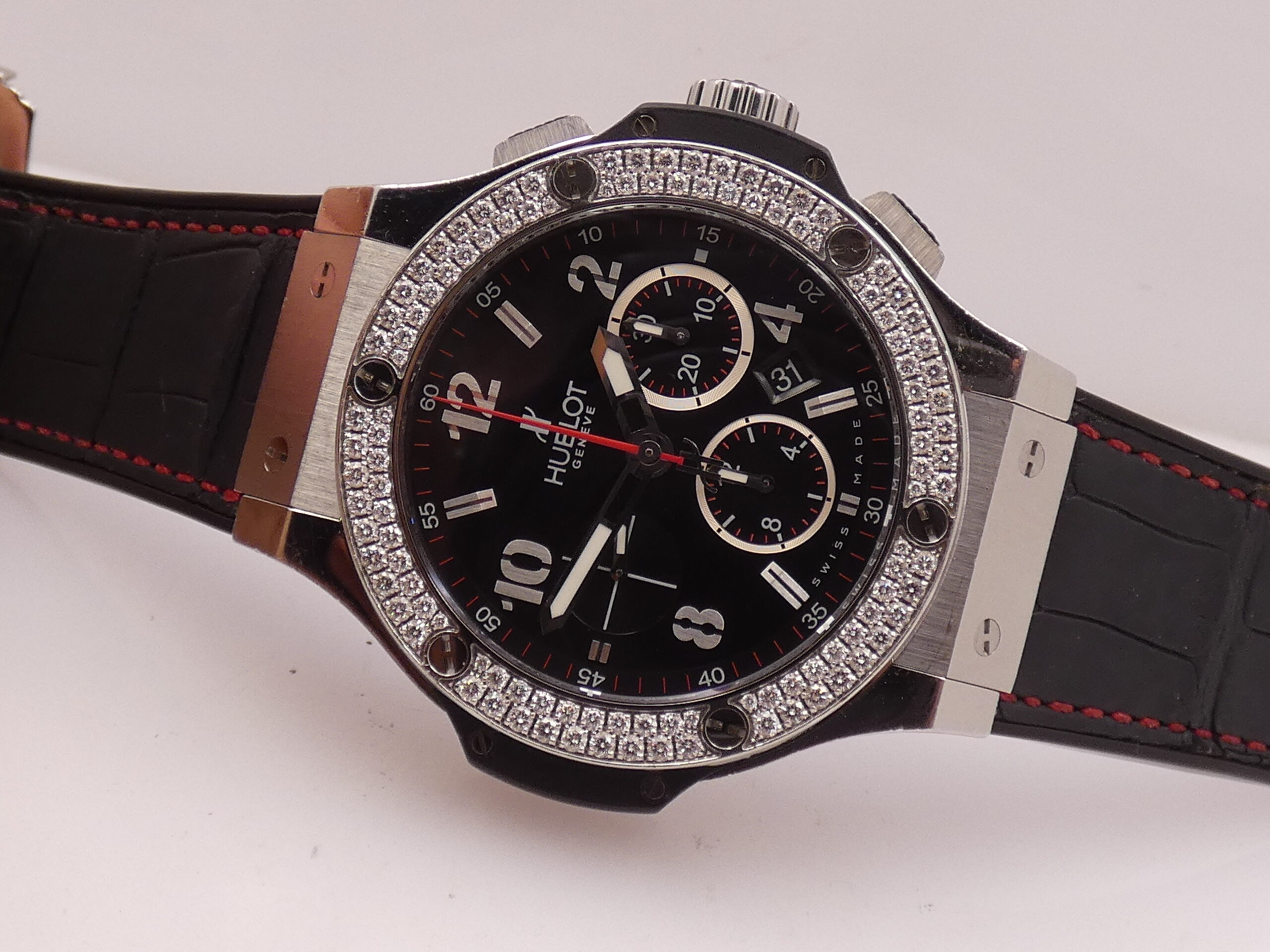 Cronografo Hublot Big Bang 44 mm DIAMOND BEZEL Automatico Acciaio Ref. 301.SX.130.RX.114 - immagine 6
