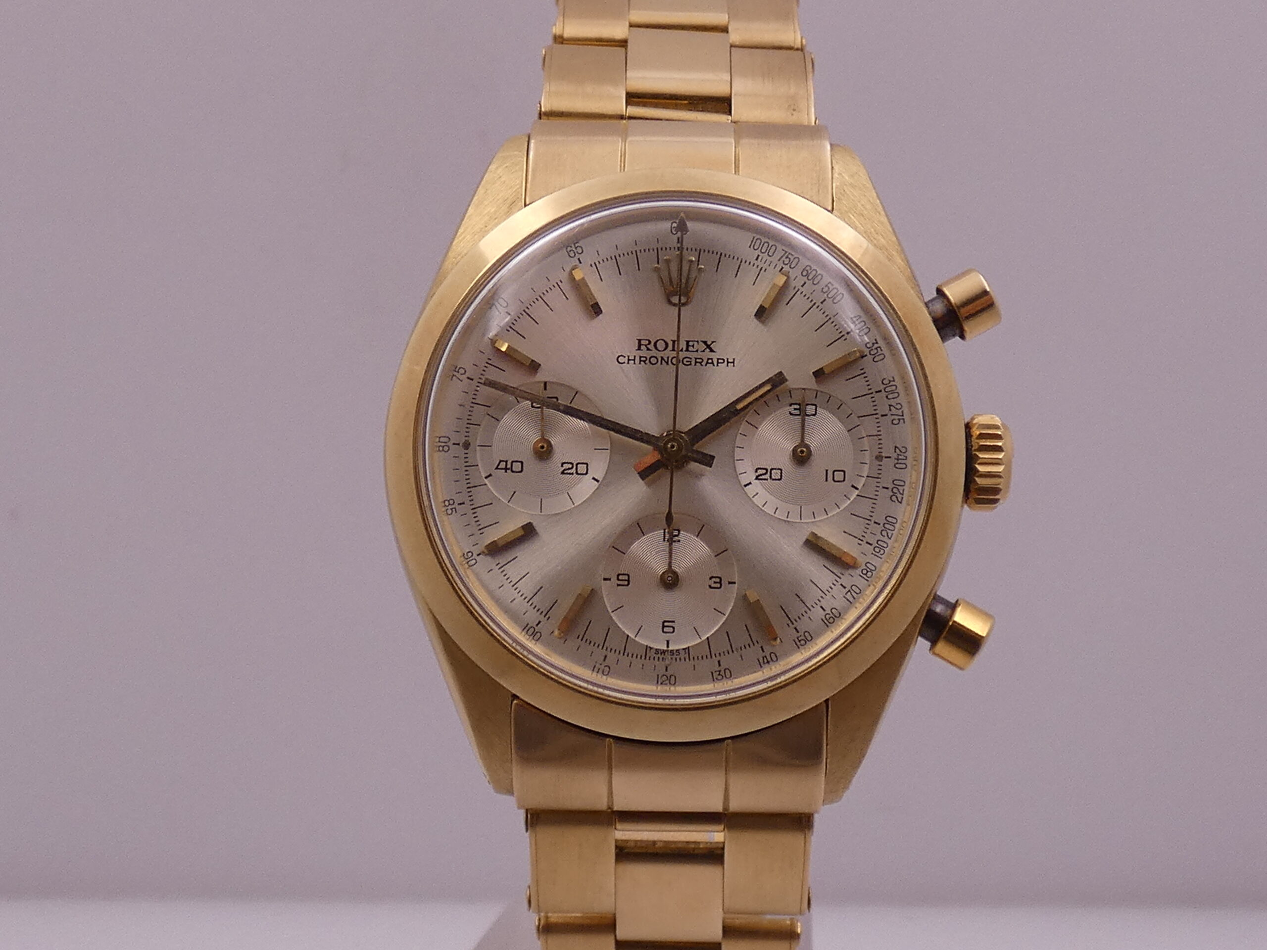 Rolex Chronograph Untouched PRE-DAYTONA 6238 ORO PIENO 18KT BOX&PAPERS ANNO 1966 MAI LUCIDATO - immagine 6