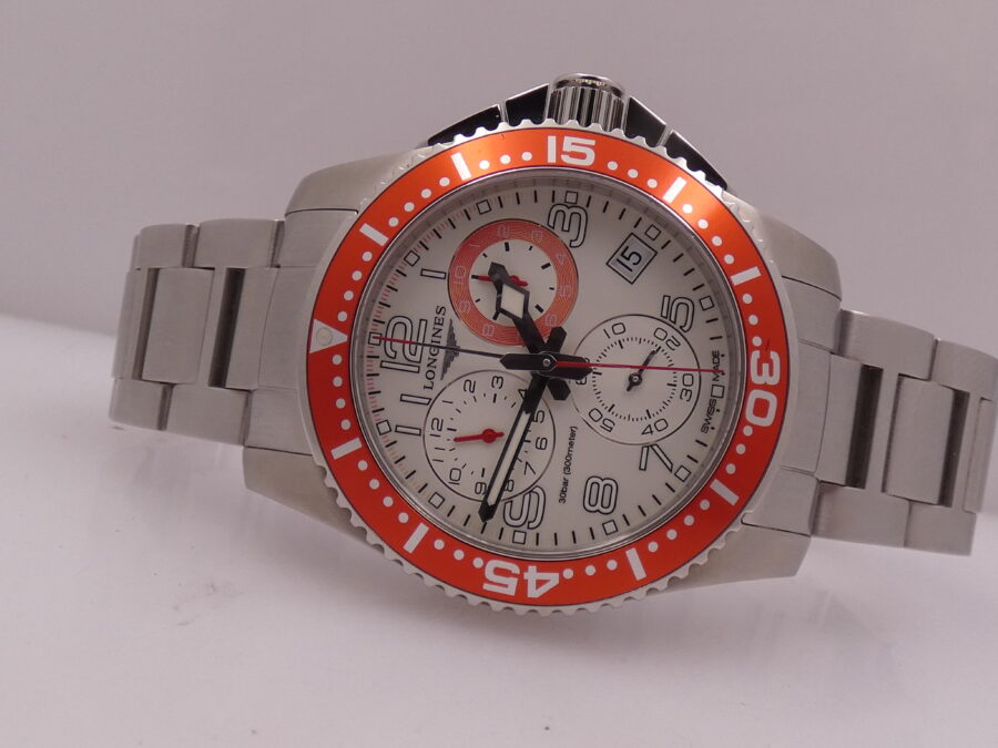 Longines HydroConquest Chronograph N.O.S. BOX&PAPERS New Old Stock L3.690.4  Braccialato - immagine 6