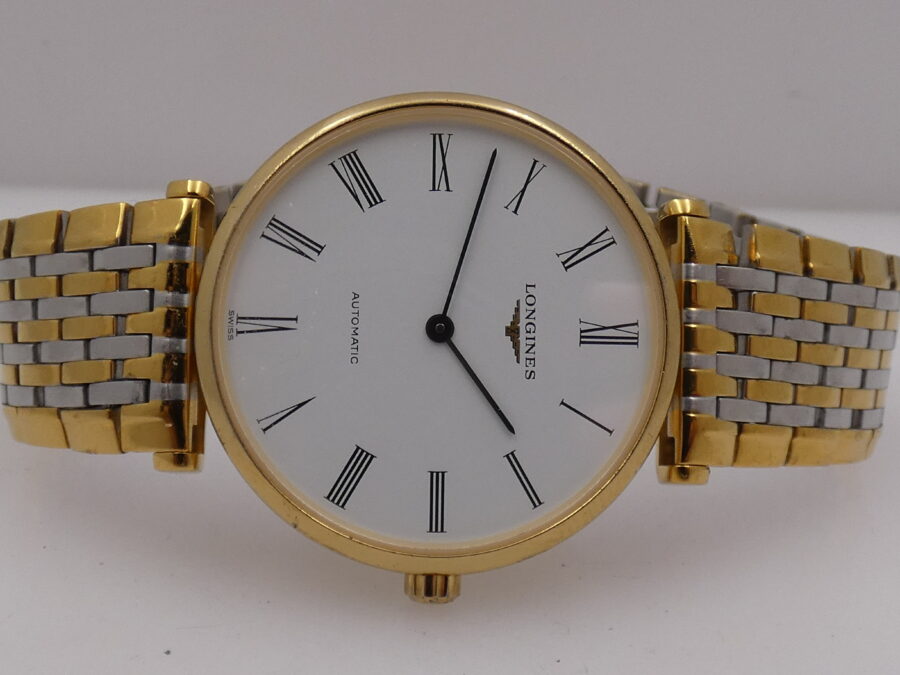 Longines La Grande Classique 18Kt G.F. Automatico Frederic Piguet BOX&PAPERS Anno 2010 Braccialato L4.708.2 - immagine 6