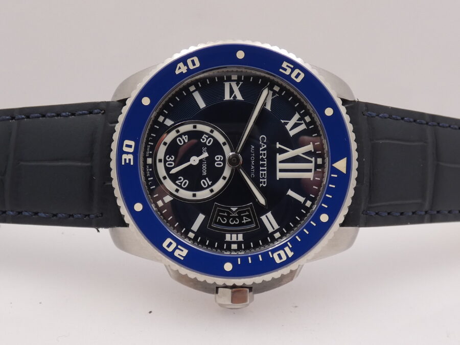 Cartier Calibre de Cartier Diver 3729 Deep Blue Dial Lunetta in Ceramica Automatico Acciaio - immagine 7