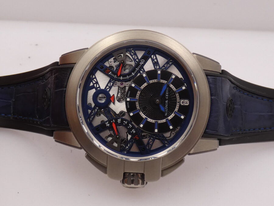 Harry Winston Project Z10 Ocean Biretrograde Zalium LIKE NEW With PAPERS & TAG PRICE Anno 2017 Automatico Limited Edition 300pz Ref. OCEABI42ZZ001 - immagine 6