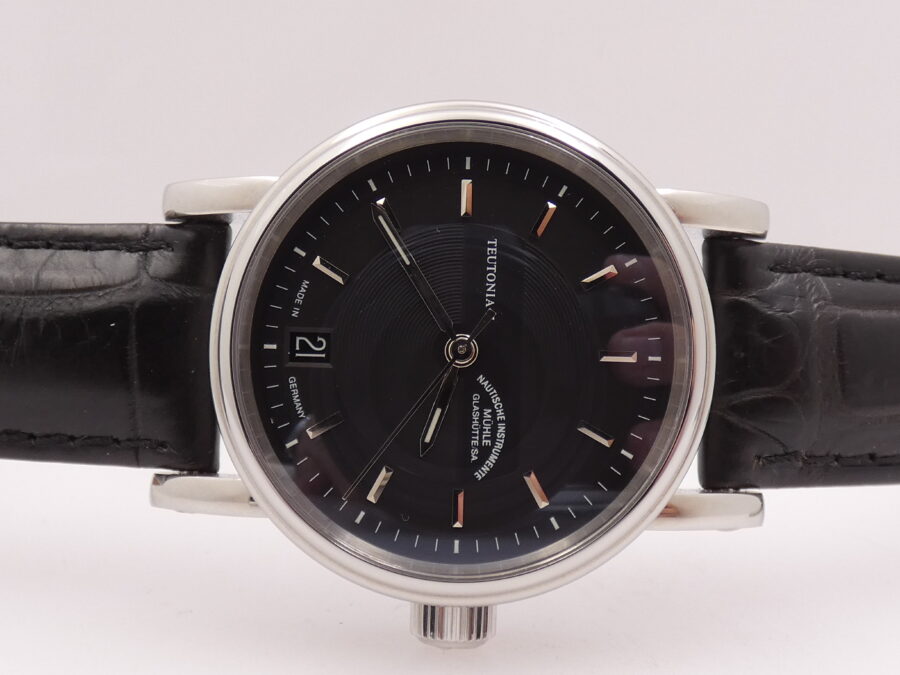 Mühle Glashütte Teutonia II Medium NEW BOX&PAPERS Acciaio Automatico Edizione Limitata Mai Indossato - immagine 7