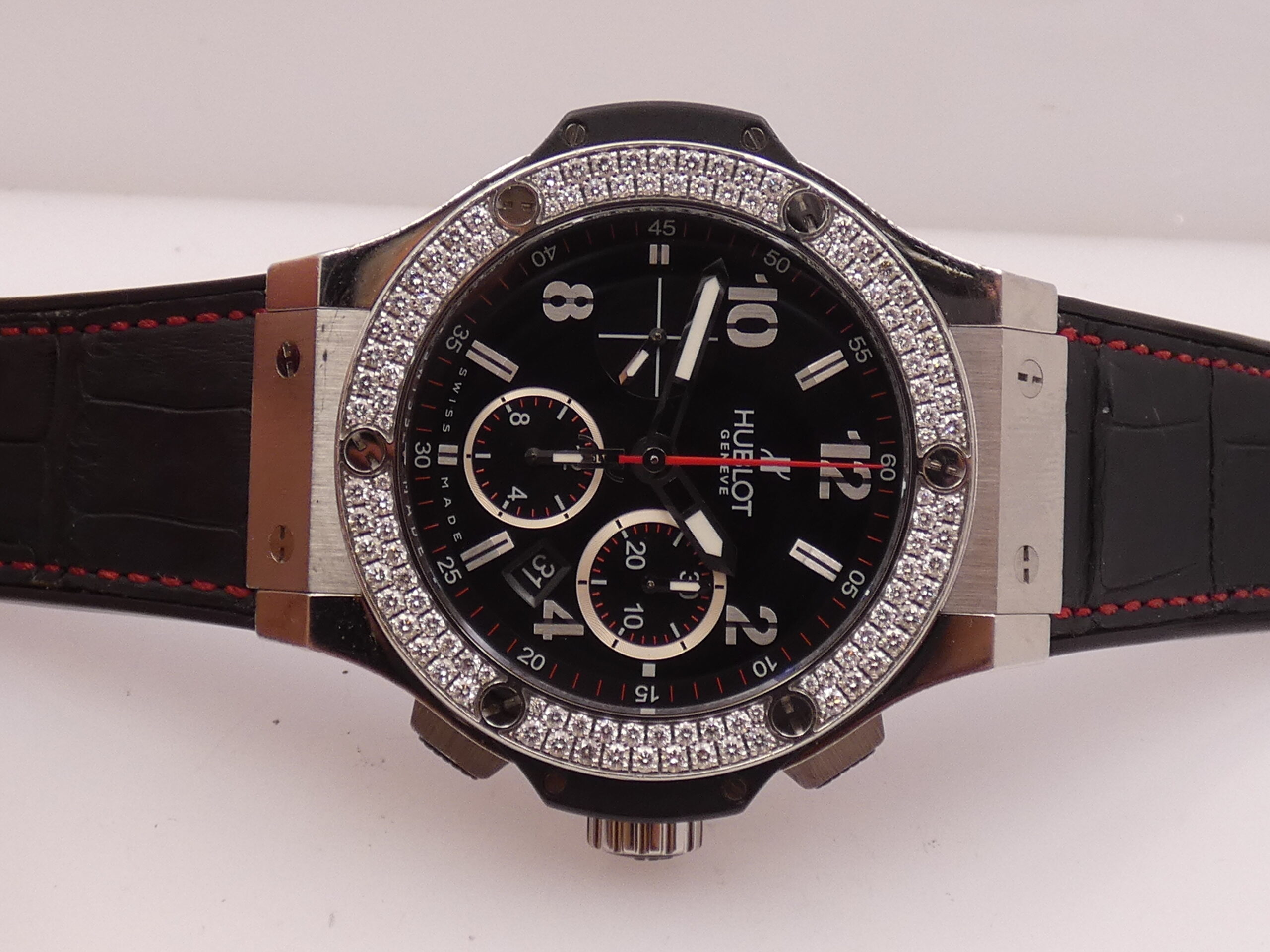 Cronografo Hublot Big Bang 44 mm DIAMOND BEZEL Automatico Acciaio Ref. 301.SX.130.RX.114 - immagine 7