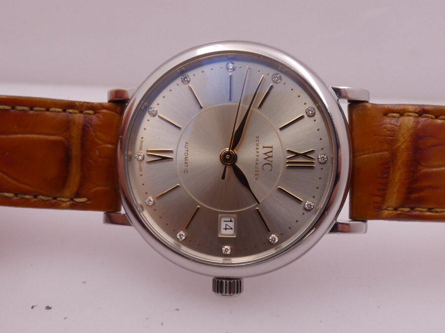 IWC Portofino Automatic 37mm DIAMOND DIAL With PAPERS Anno 2018 IW4581 Acciaio - immagine 7