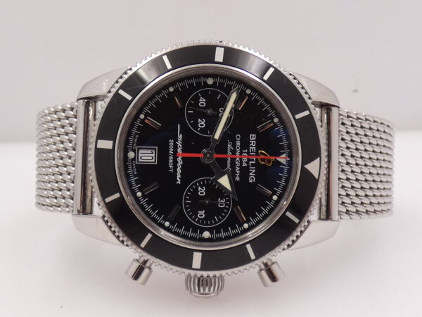 Cronografo Breitling Superocean Heritage 44mm A23370 Anno 2013 FULL SET Automatico Bracciale Mesh