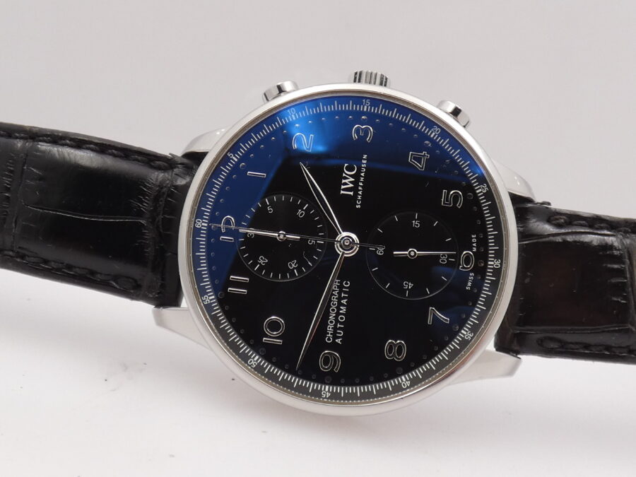 Cronografo IWC Portuguese BOX&PAPERS ANNO 2021 Automatico IW371609 Acciaio - immagine 6