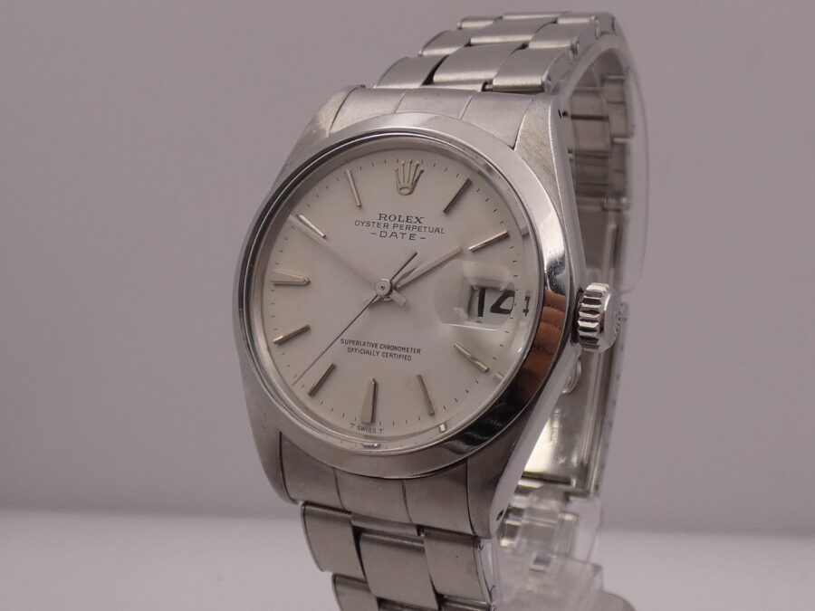 Rolex Oyster Perpetual Date 1500 Anno 1969 Automatico Acciaio Bracciale Rivettato - immagine 6