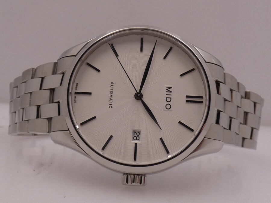 Mido Belluna II 40mm Automatic BOX&PAPERS Maggio 2025 Like New Bracciale Acciaio - immagine 7