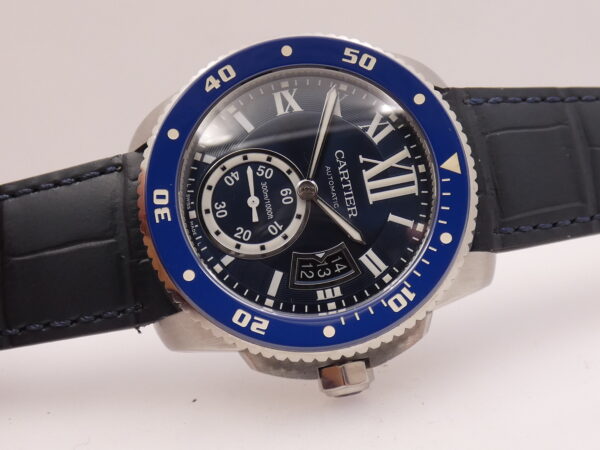 Cartier Calibre de Cartier Diver 3729 Deep Blue Dial Lunetta in Ceramica Automatico Acciaio