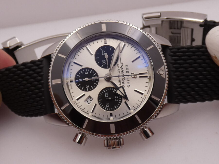 Breitling Superocean Heritage B01 AB0162 44mm BOX&PAPERS TOP CONDITION Automatico Acciaio Edizione Speciale - immagine 7