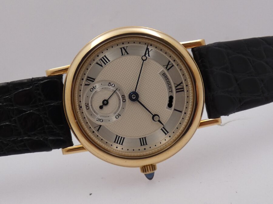 Breguet Classique 3290 Oro Massiccio 18Kt TOP CONDITION Honey Comb Dial Anni 90's Carica Manuale - immagine 8