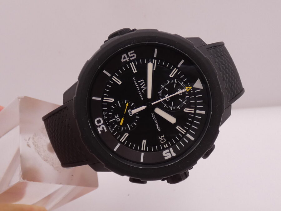 Cronografo IWC Aquatimer Galapagos Islands 45mm WITH PAPERS Anno 2016 TOP CONDITION Automatico Flyback Tributo alla Fondazione Charles Darwin  IW379502 - immagine 8